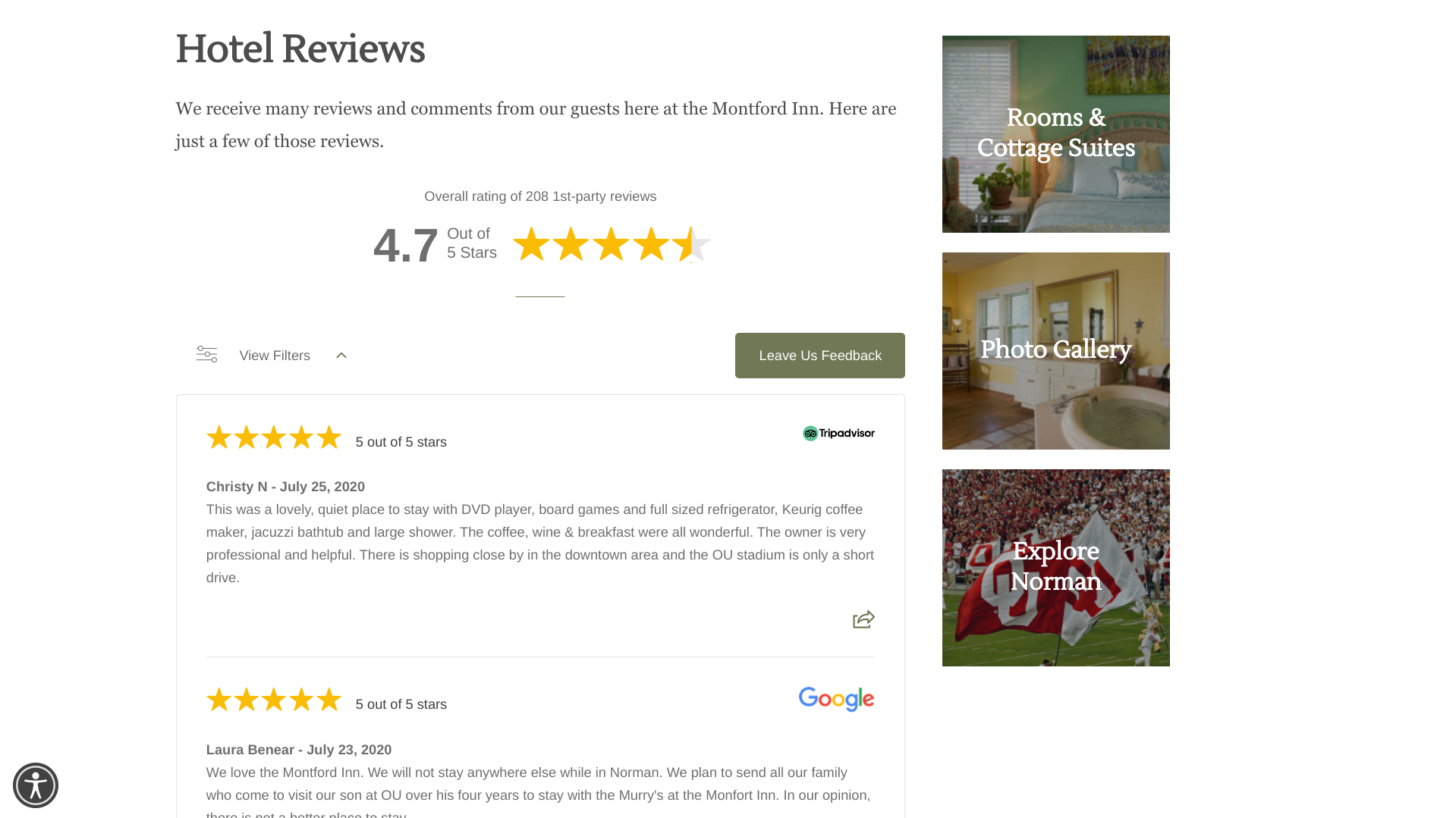 showcase the best of your online reviews with a website stream