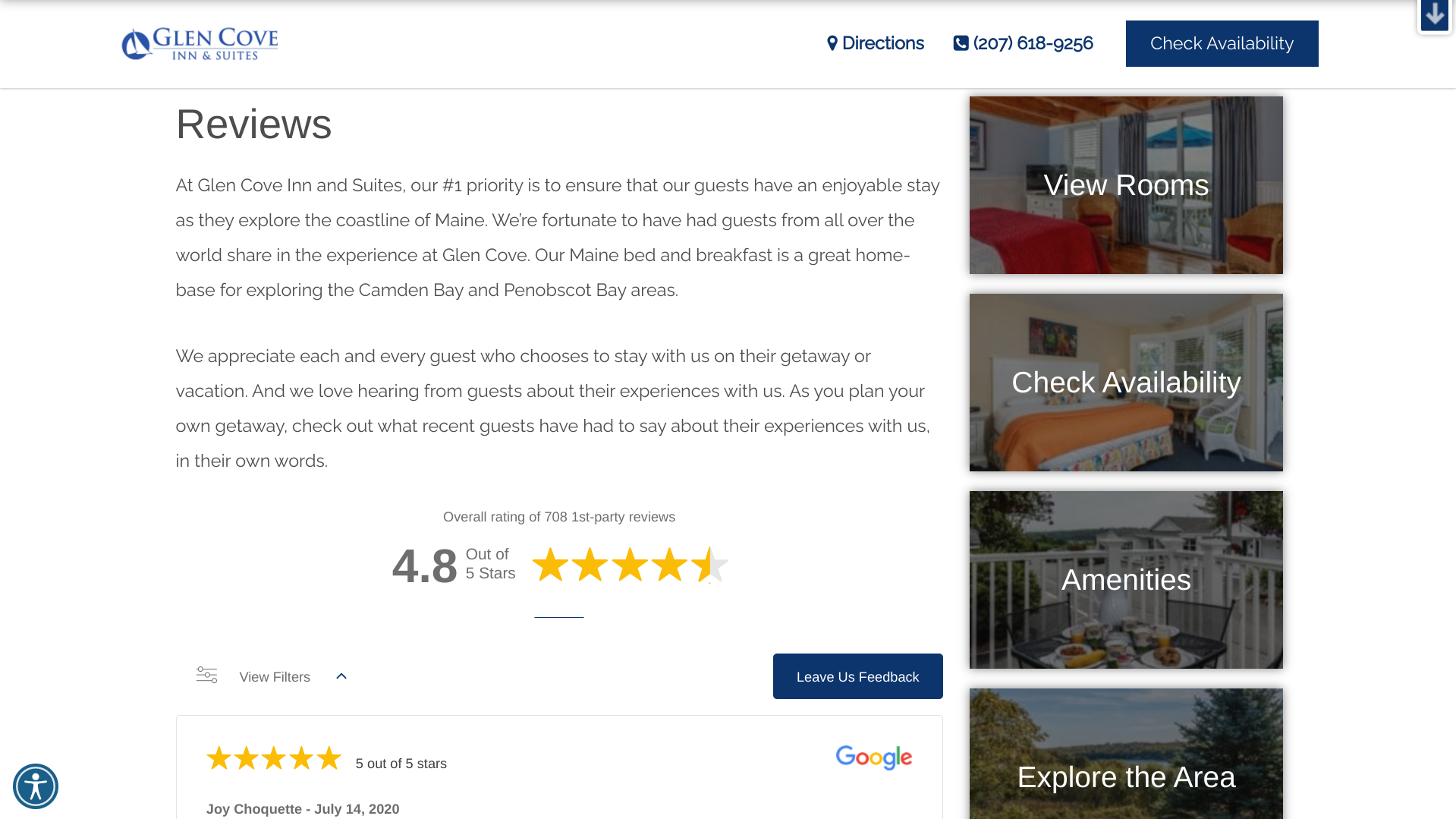 host your best reviews on your website