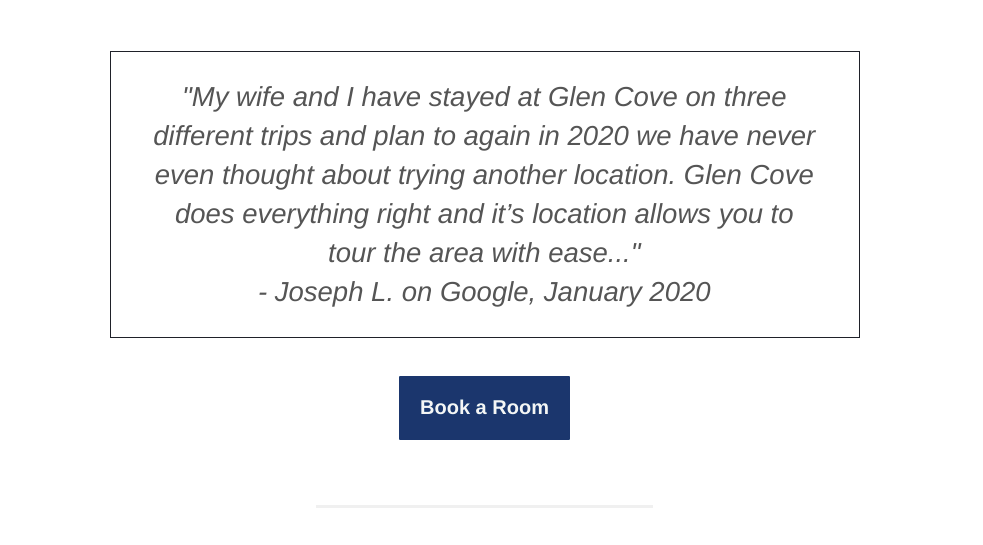 feature review email newsletter example glen cove